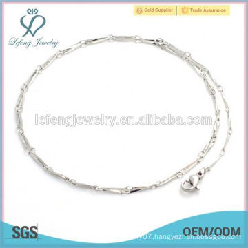 Stainless steel silver melon seeds chain necklace manufacturer